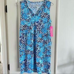 Lilly Pulitzer Johana Coverup Aqua Spritz, Size S, NWT, never worn